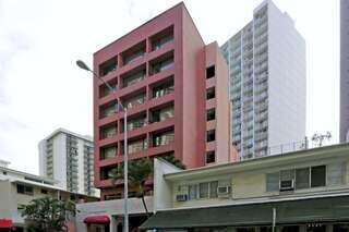 Exterior view of a high-rise residential building at 436 Ena Road in Honolulu, showing an existing housing property within an urban neighborhood.